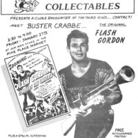 This is the flyer we used to advertise Buster Crabbe's appearance in 1978!