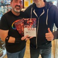 Modern comic art legend Steve McNiven stopped in during a visit to Seattle, June 2023
